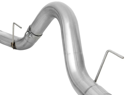 aFe Atlas 4in Aluminized Steel DPF-Back Exh 18-19 Ford F-150 V6-3.0L (td) w/ Polished Tip aFe