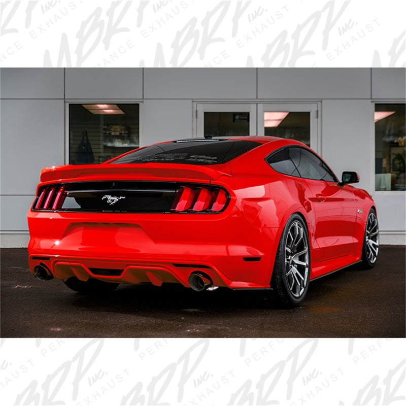 MBRP 15 Ford Mustang GT 5.0 3in Cat Back Dual Split Rear Street Version 4.5in Tips - T409 - eliteracefab.com