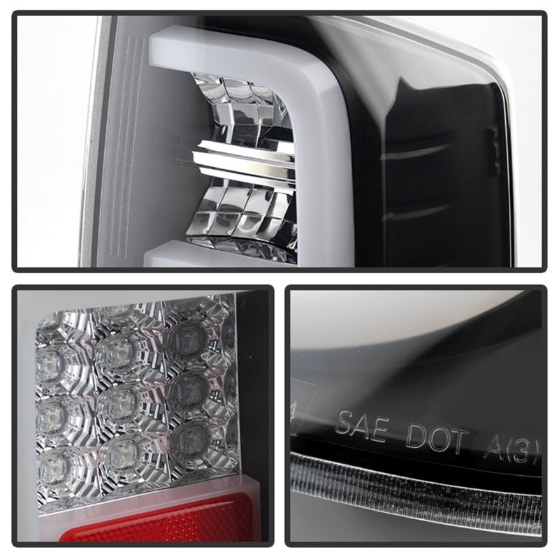 Spyder Toyota Tundra 2014-2016 Light Bar LED Tail Lights Black ALT-YD-TTU14-LED-BK - eliteracefab.com