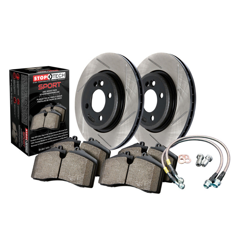 STOPTECH 02 SUBARU IMPREZA WRX REAR SLOTTED SPORT BRAKE KIT, 977.47000R - eliteracefab.com