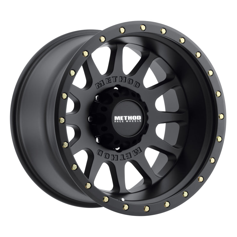 Method MR605 NV 20x10 -24mm Offset 8x6.5 121.3mm CB Matte Black Wheel - eliteracefab.com