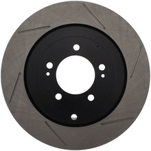 Load image into Gallery viewer, StopTech Power Slot 08-09 Evo 10 Slotted Left Rear Rotor - eliteracefab.com