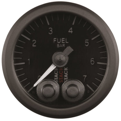 Autometer Stack 52mm 0-7 Bar M10 Male Pro-Control Fuel Pressure Gauge - Black ST3505