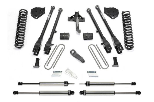 Fabtech 17-21 Ford F250/F350 4WD Diesel 6in 4Link Sys w/Coils & Dlss Shks - eliteracefab.com