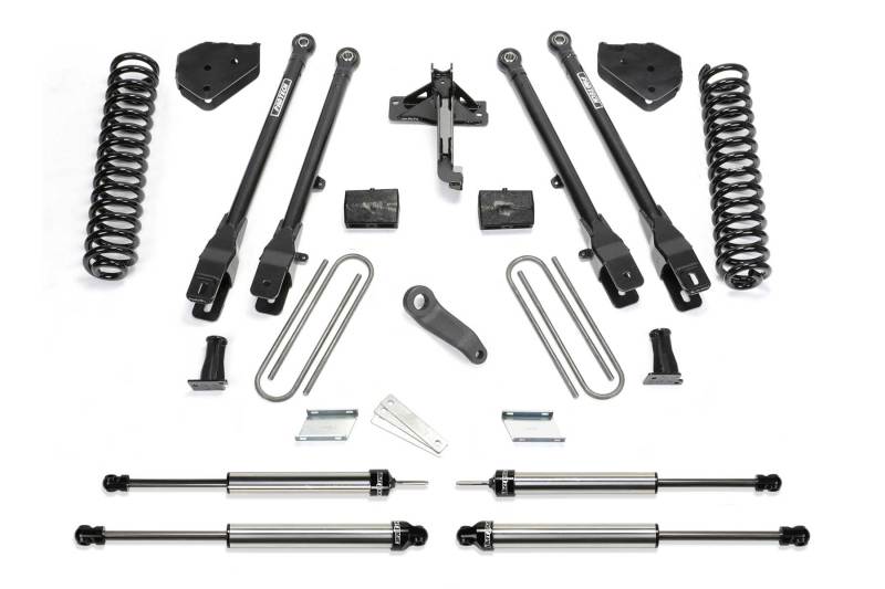 Fabtech 17-21 Ford F250/F350 4WD Gas 6in 4Link Sys w/Coils & Dlss Shks - eliteracefab.com