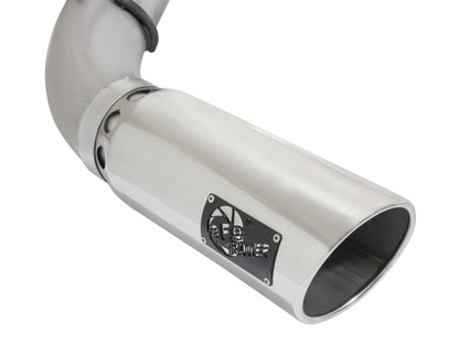 aFe Atlas Exhaust 5in DPF-Back Exhaust Aluminized Steel 2016 Nissan Titan XD V8-5.0L w/ Polished Tip aFe