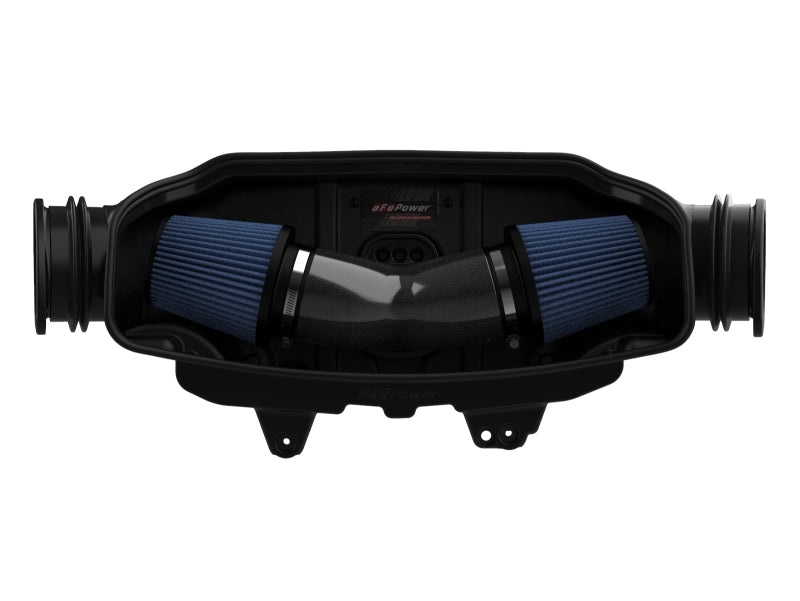 aFe 2020 Chevrolet Corvette C8 Track Series Carbon Fiber Cold Air Intake System With Pro 5R Filters - eliteracefab.com