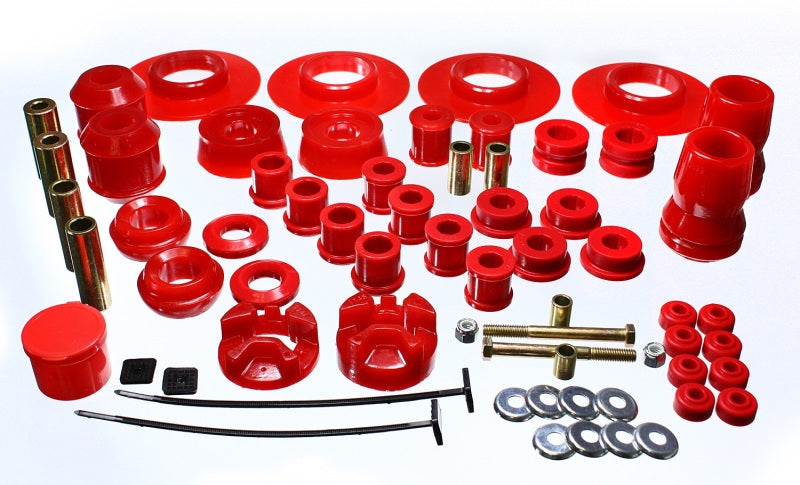 Energy Suspension 01-05 Chrysler PT Cruiser FWD Red Hyper-flex Master Bushing Set - eliteracefab.com