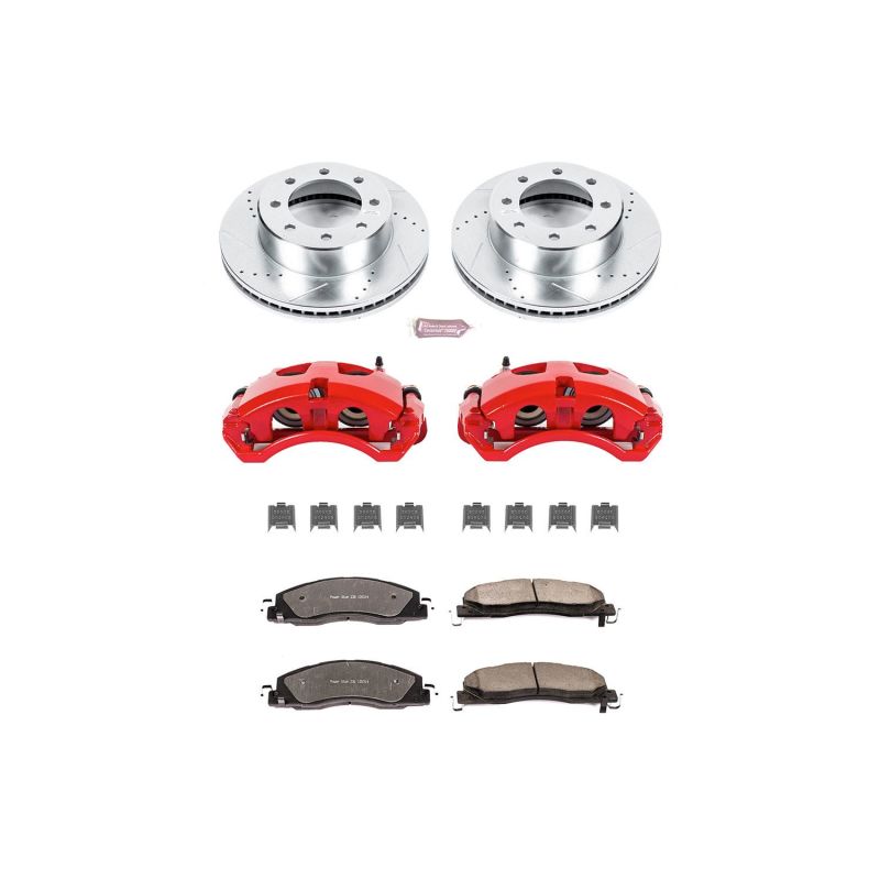 Power Stop 09-10 Dodge Ram 2500 Front Z36 Truck & Tow Brake Kit w/Calipers - eliteracefab.com