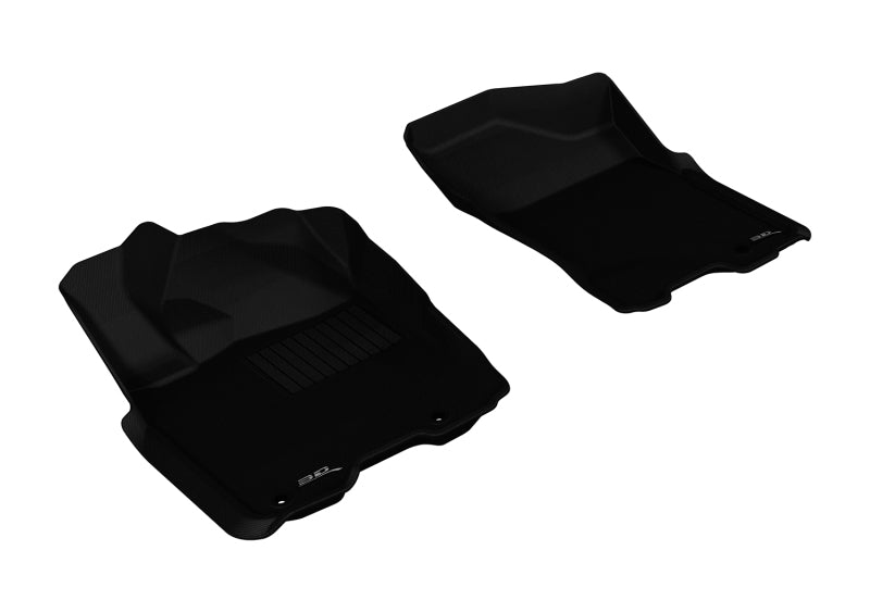 3D MAXpider L1NS06311509 2009-2015 Nissan Titan King/Crew Cab Kagu 1st Row Floormat - Black