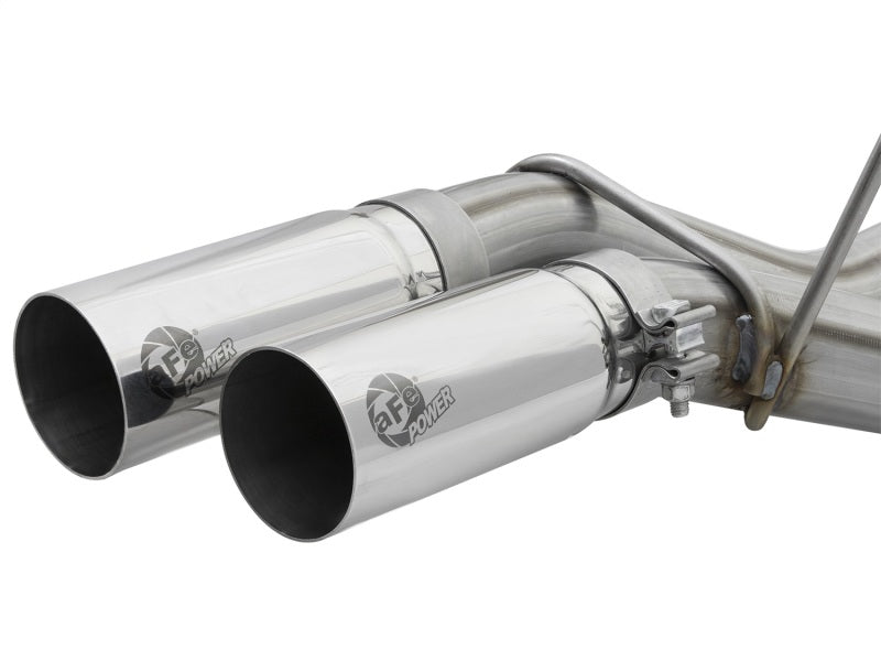 aFe POWER Rebel Series 3in 409 SS Cat Back Exhaust w/ Polished Tips 17 Ford F-150 Raptor V6-3.5L aFe