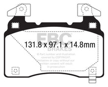 Load image into Gallery viewer, EBC 14+ Cadillac CTS Vsport 3.6 Twin Turbo Yellowstuff Front Brake Pads - eliteracefab.com