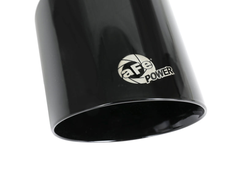 aFe MACH Force-XP 4-1/2in Black OE Replacement Exhaust Tips - 15-19 Dodge Charger/Hellcat - eliteracefab.com