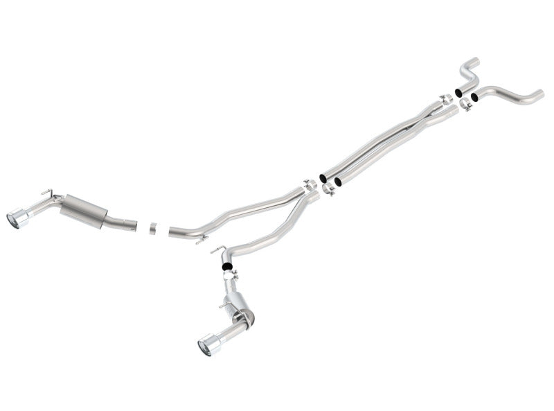 Borla 14-15 Chevy Camaro SS 6.2L V8 Single Split Rear Exit S-Type Catback Exhaust - eliteracefab.com