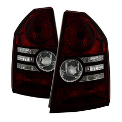 Xtune Chrysler 300 2008-2010 OEM Style Tail Lights -Red Smoked ALT-JH-C308-OE-RSM - eliteracefab.com