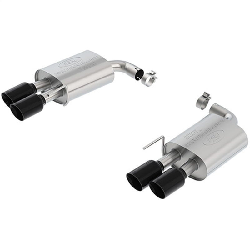 Ford Racing 2018 Mustang GT 5.0L Sport Muffler Kit - Black Chrome Tips Ford Racing