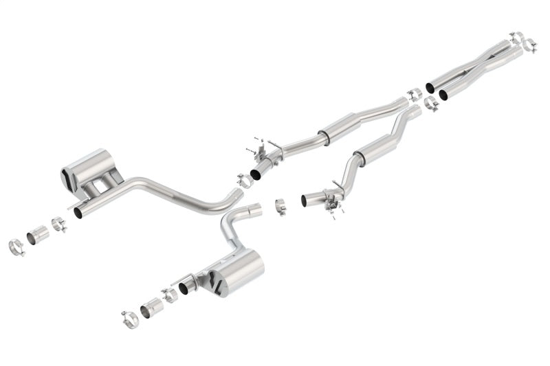 Borla 2015 Dodge Challenger SRT/392 Hemi 6.4L V8 S-TYPE Catback Exhaust w/ Valves Factory Bezel - eliteracefab.com