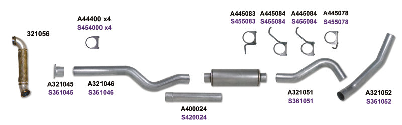 Diamond Eye KIT 4in CBSGL w/ TDP SS 04-05 Chevy/GMC 6.6L Duramax 2500/3500 Diamond Eye Performance