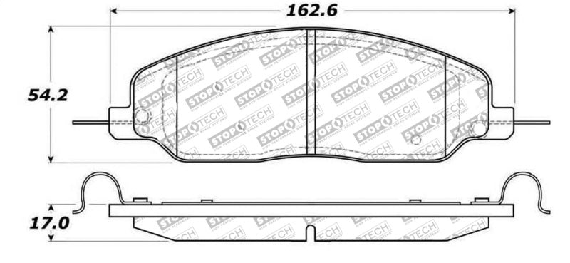 StopTech Performance 05-09 Ford Mustang Cobra/Mach 1 V6/GT / 10 Shelby/Shelby GT Front Brake Pads - eliteracefab.com