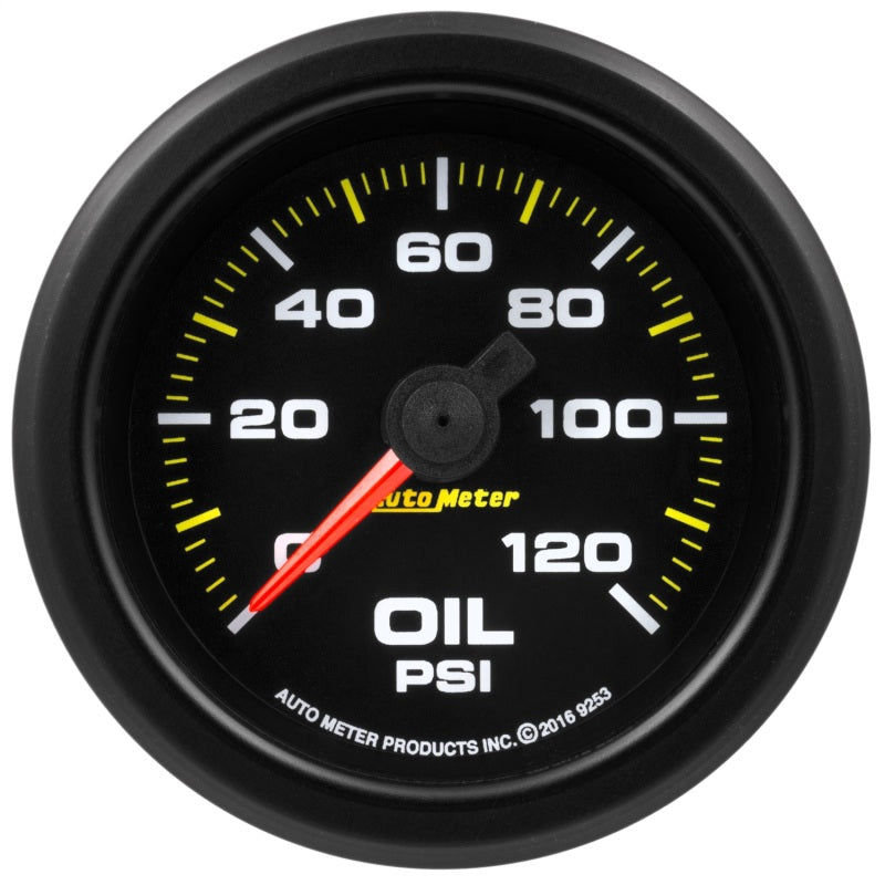 Autometer Extreme Environment 2-1/16in 120psi Stepper Motor Oil Pressure Gauge w/ Warning Light 9253