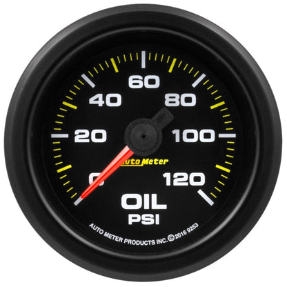 Autometer Extreme Environment 2-1/16in 120psi Stepper Motor Oil Pressure Gauge w/ Warning Light 9253