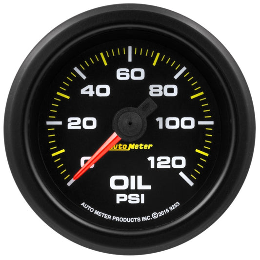 Autometer Extreme Environment 2-1/16in 120psi Stepper Motor Oil Pressure Gauge w/ Warning Light 9253