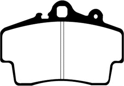 EBC 97-99 Porsche Boxster (Cast Iron Rotors only) 2.5 Redstuff Front Brake Pads - eliteracefab.com