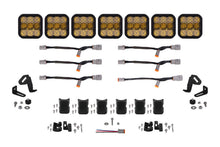 Load image into Gallery viewer, Diode Dynamics SS5 Pro Universal CrossLink 7-Pod Lightbar - Yellow Combo