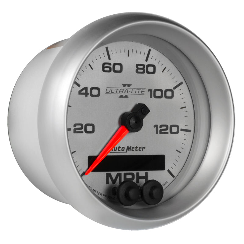 Autometer Ultra-Lite II 3-3/8in 0-140MPH In-Dash Electronic GPS Programmable Speedometer 4980