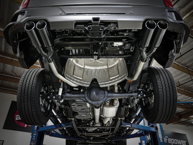 aFe Vulcan Series 4-3in 304SS Exhaust Cat-Back w/ Blk Tips 2019 GM Silverado/Sierra 1500 V8-6.2L aFe