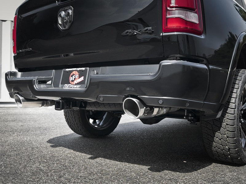 aFe Gemini XV 3in 304 SS Cat-Back Exhaust 19-21 Ram 1500 V8 5.7L Hemi w/ Polish Tips aFe