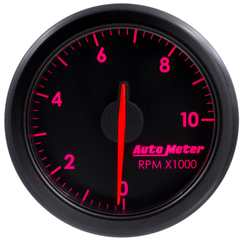 Autometer Airdrive 2-1/6in Tachometer Gauge 0-10K RMP - Black 9197-T