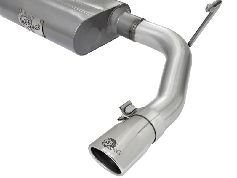 aFe Scorpion 2-1/2in Aluminized Steel Cat Back Exhaust 07-17 Jeep Wrangler V6-3.6/3.8L (4 Dr) aFe