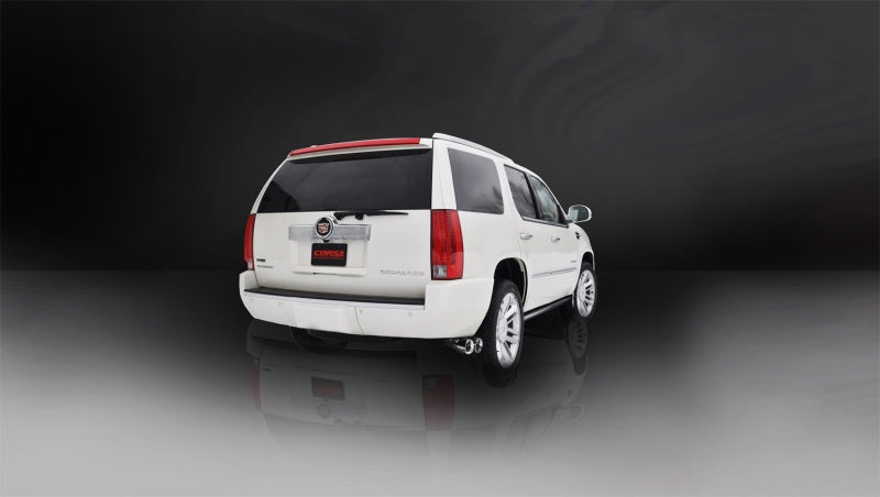 Corsa 11-13 Cadillac Escalade ESV 6.2L V8 Polished Sport Cat-Back Exhaust CORSA Performance