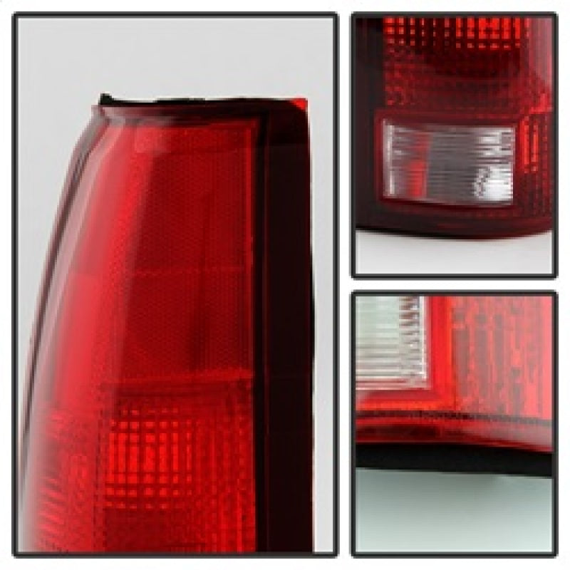 Xtune Chevy Blazer Full Size 92-94 / Cadillac Escalade 99-00 Tail Light OEM ALT-JH-CCK88-OE-RC - eliteracefab.com