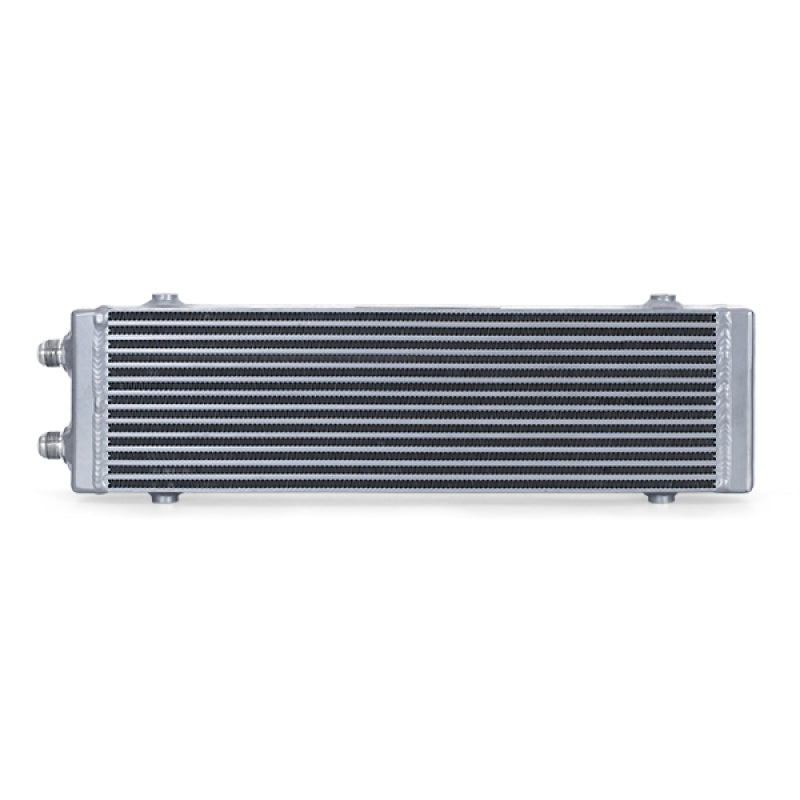 Mishimoto Universal Large Bar and Plate Dual Pass Silver Oil Cooler - eliteracefab.com