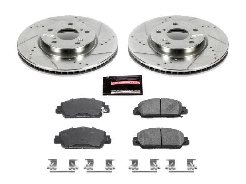 Power Stop 13-19 Honda Accord Front Z23 Evolution Sport Brake Kit - eliteracefab.com