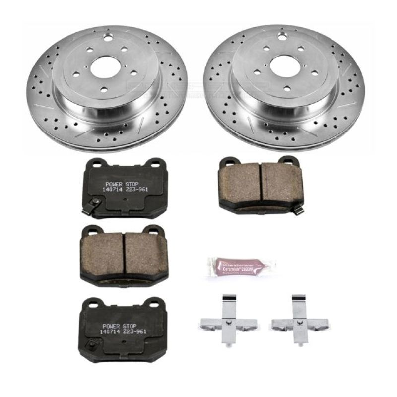 Power Stop 08-14 Subaru Impreza Rear Z23 Evolution Sport Brake Kit - eliteracefab.com