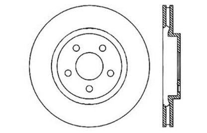 STOPTECH 05-09 CHRYSLER 300 (5.7L V8 EXC SRT-8) REAR LEFT SLOTTED & DRILLED ROTOR, 127.63062L - eliteracefab.com