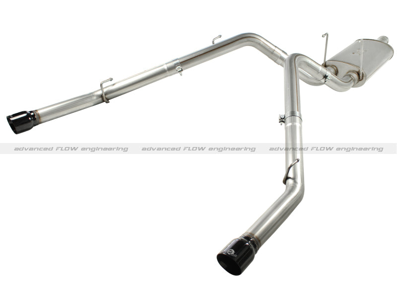 aFe MACHForce XP Exhausts Cat-Back SS-409 EXH CB Dodge Ram 1500 5.7L HEMI 09-13 Glossed Black - eliteracefab.com