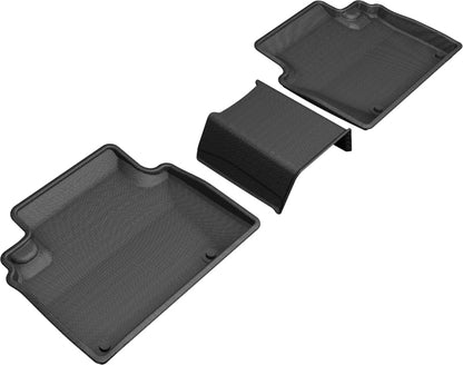 3D MAXpider L1HD10021509 2018-2019 Honda Clarity Plug-in Hybrid Kagu 2nd Row Floormats - Black