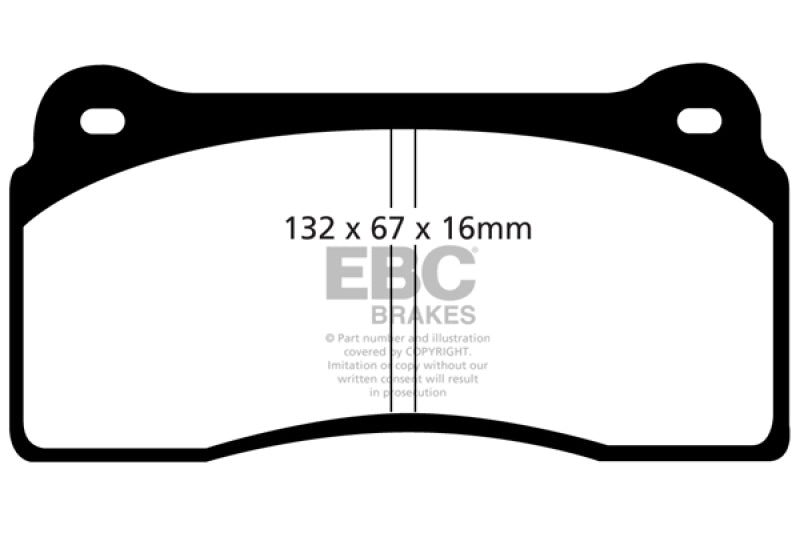 EBC 99-03 Aston Martin DB7 5.9 Redstuff Front Brake Pads - eliteracefab.com