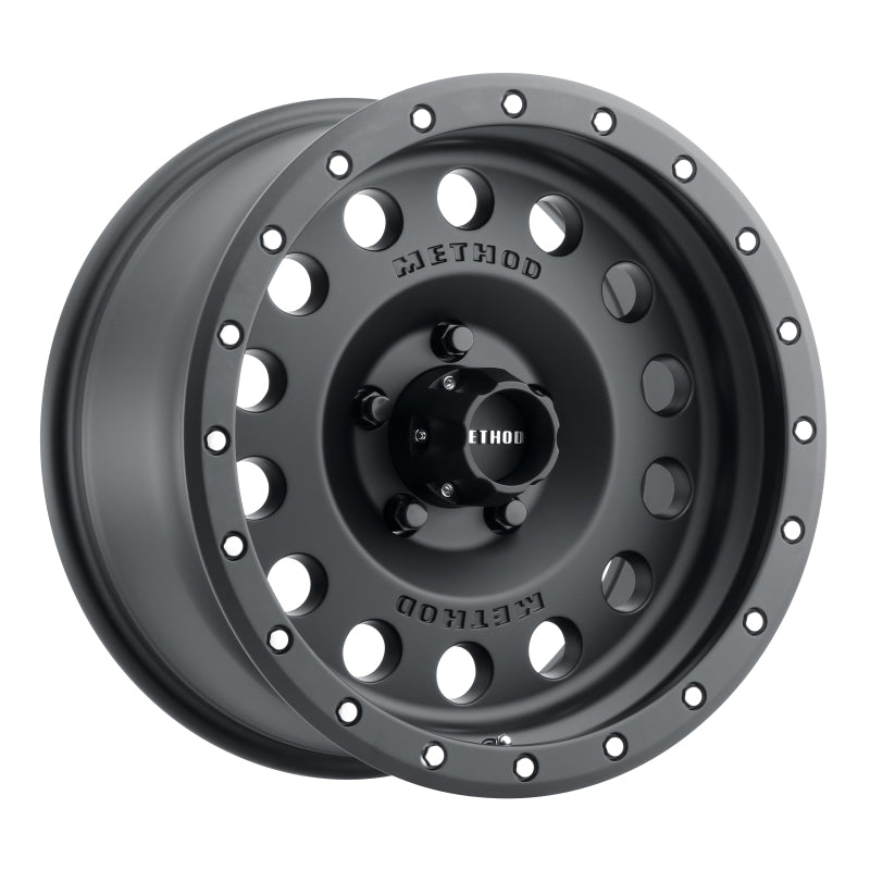 Method MR307 Hole 17x8.5 0mm Offset 5x5 94mm CB Matte Black Wheel - eliteracefab.com