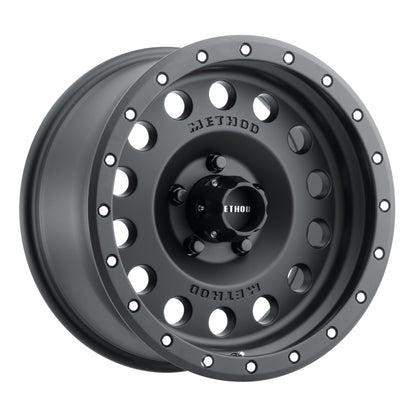Method MR307 Hole 17x8.5 0mm Offset 5x5 94mm CB Matte Black Wheel - eliteracefab.com