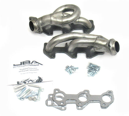 JBA 02-08 Dodge Ram 3.7L V6 1-1/2in Primary Raw 409SS Cat4Ward Header JBA