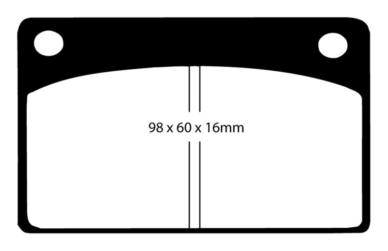 EBC 66-68 Volvo 140 1.8 Yellowstuff Front Brake Pads - eliteracefab.com