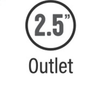 MagnaFlow Muff GP 3.5in Round Diameter 2.5in Center Inlet / 2.5in Center Outlet Magnaflow