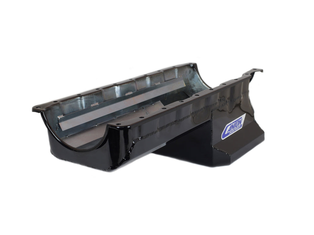 Canton 15-320TBLK Oil Pan Big Block Chevy Mark 5 and Mark 6 Street Pan T Sump - eliteracefab.com