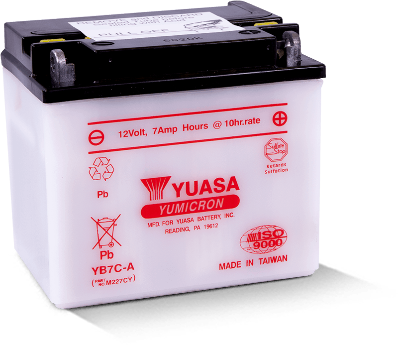 Yuasa YB7C-A Yumicron 12 Volt Battery Yuasa Battery