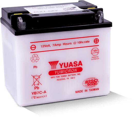 Yuasa YB7C-A Yumicron 12 Volt Battery Yuasa Battery